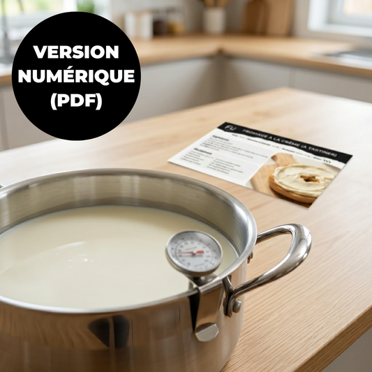 Fiche recette numérique - Fromage à la crème (à tartiner)