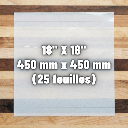 Papier d’emballage pour brie (25 feuilles)